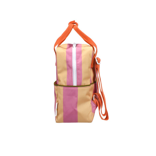 Rucksack klein Lemon Tree Stripes Rosebay Pink + Apple Juice