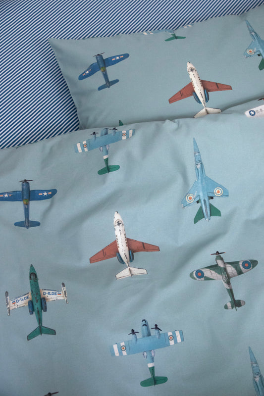 Kinder Bettwäsche Set airplanes studio ditte eli-ju