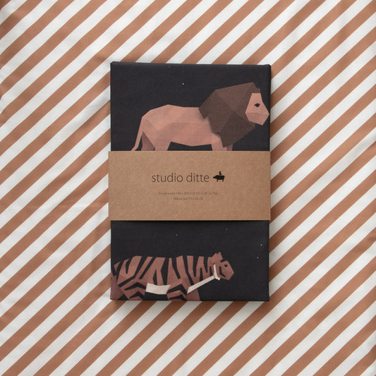 Fixleintuch stripes caramel