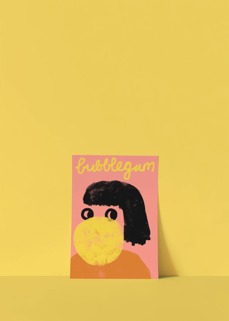 Bubblegum postcard