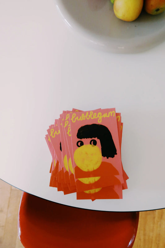 Postkarte Bubblegum