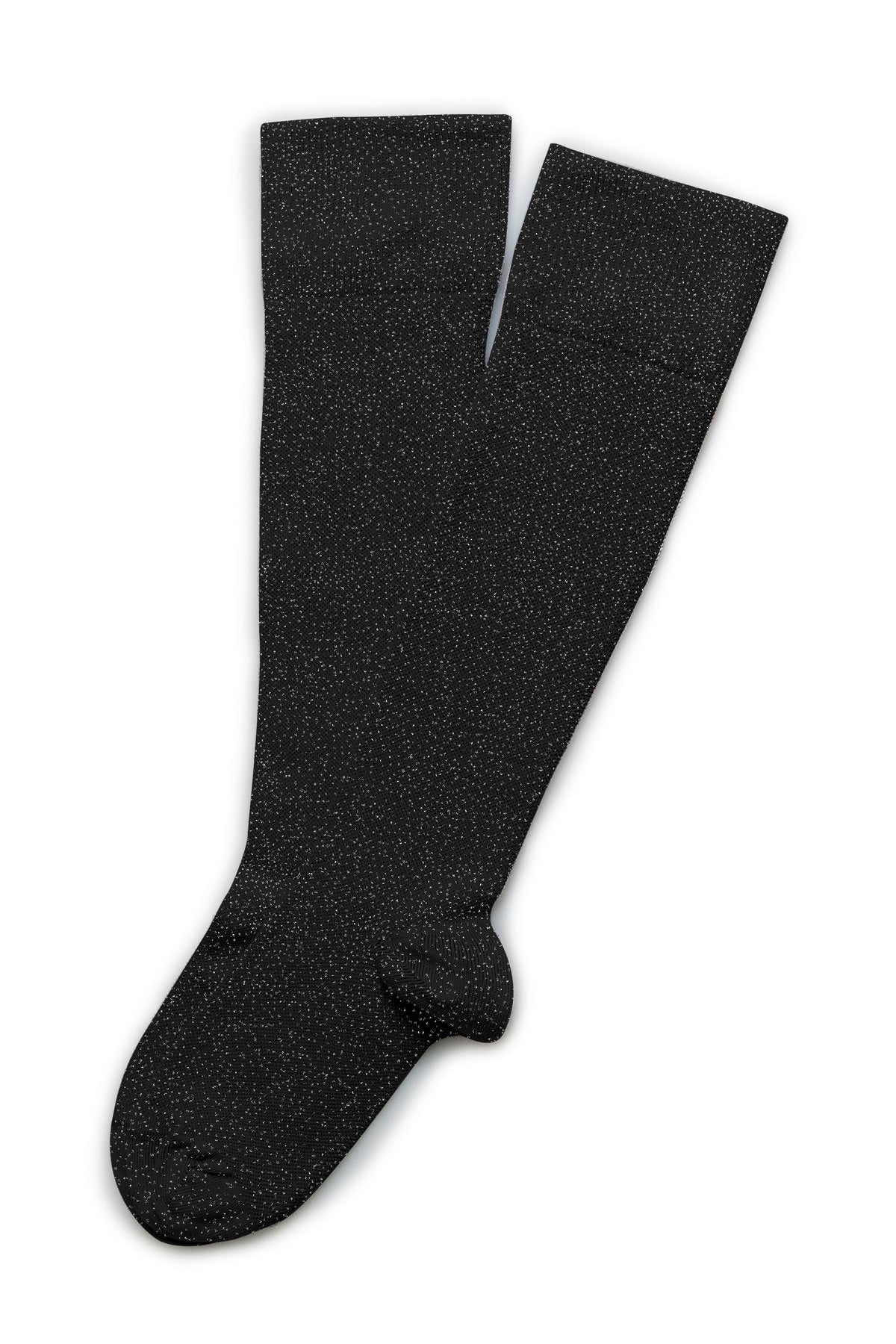Glittering Energy Knee-High Socks Anne-Sophie - Black