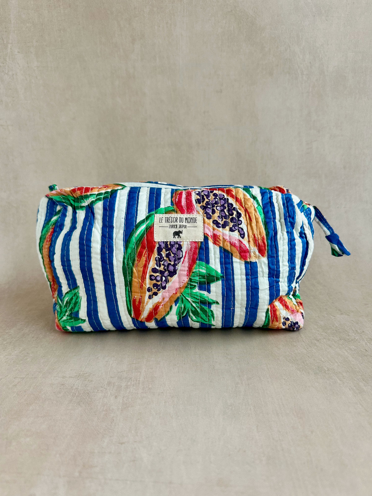 Papaya blue toiletry bag