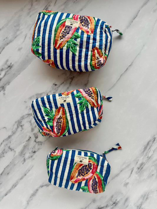 Necessaire Papaya blau