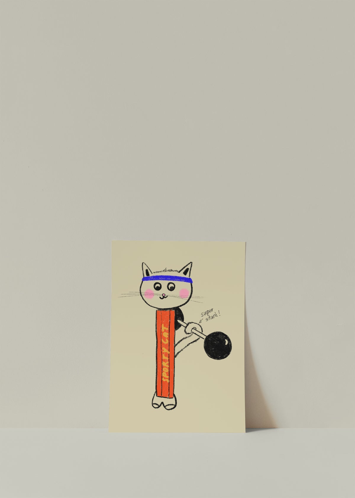 Postkarte Sporty Cat
