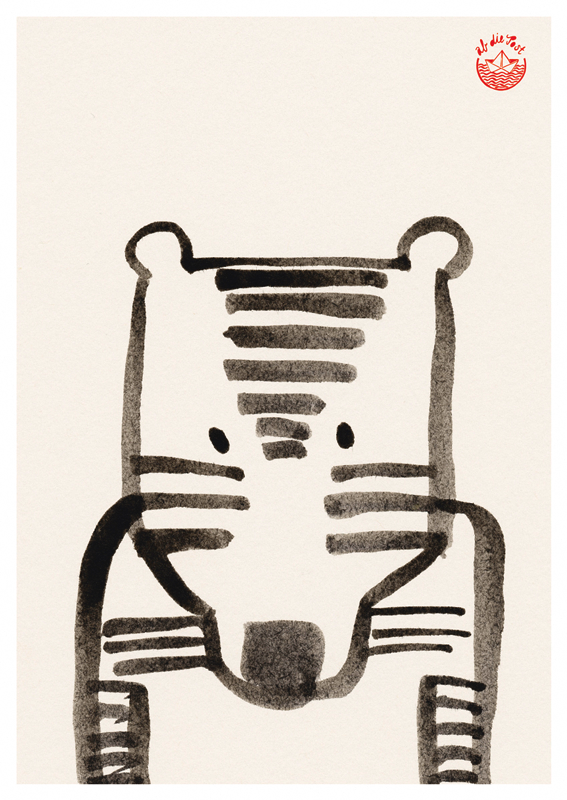 Postcard friends tiger
