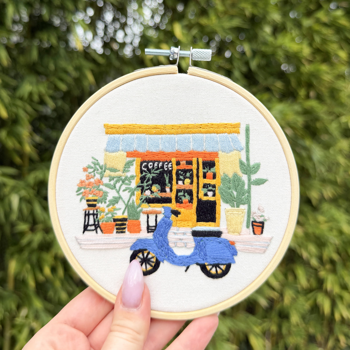 Stickset mit Stickrahmen "La dolce vita"