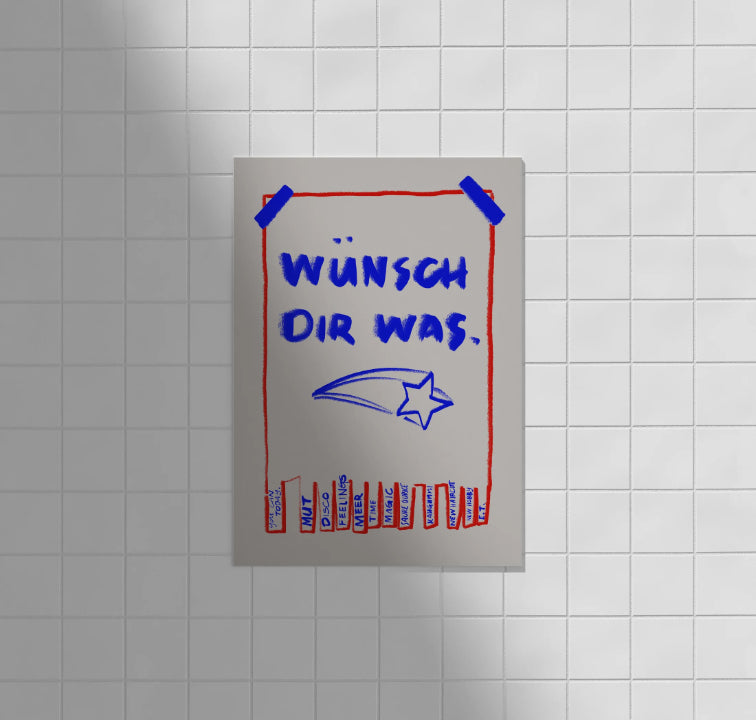Postkarte Wünsch dir was