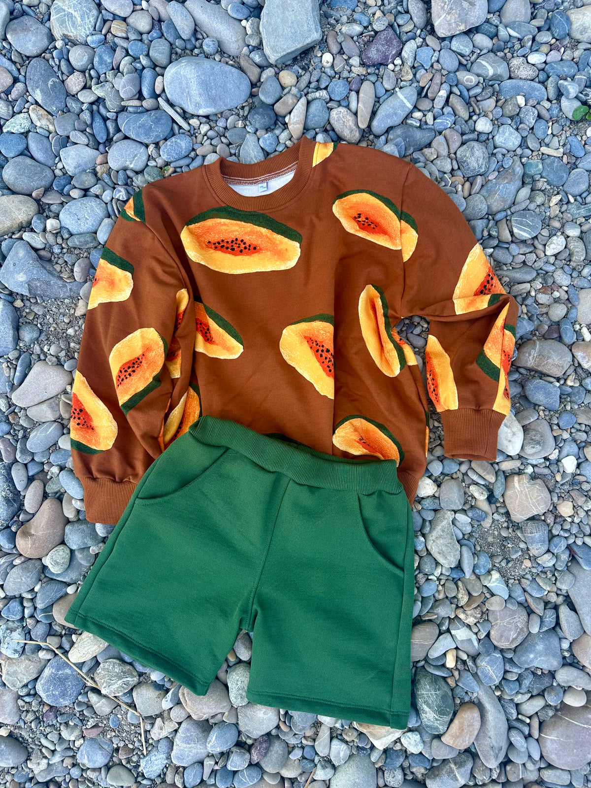 Shorts Flaschengrün