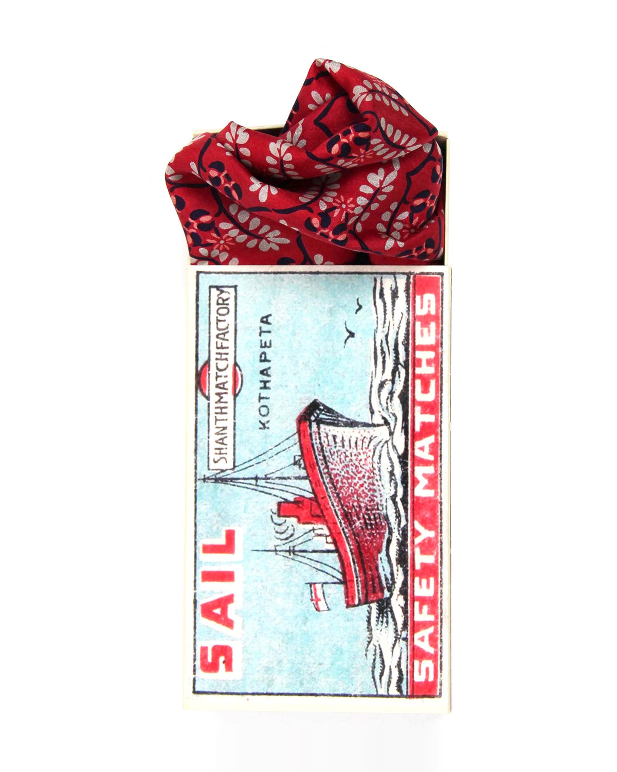 Albertine Red Silk Scarf