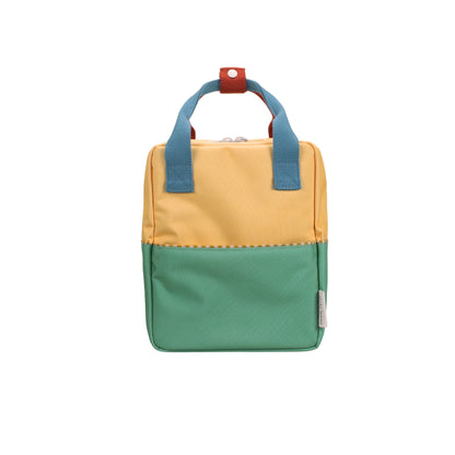Small Backpack Wonders of the Deep Sea Colorblocking Sandy Yellow/Aquatic Green
