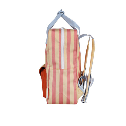 Sac à dos Medium Wonders of the Deep Sea Envelope Rayures Rose corail/Jaune sable