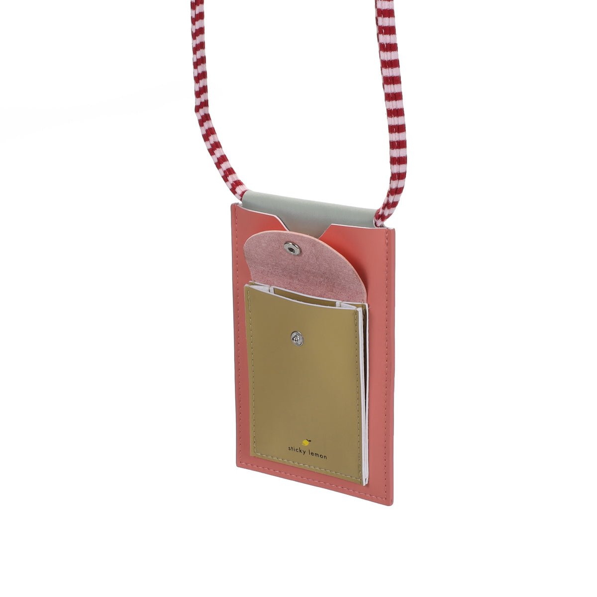 Handytasche wonders of the deep sea coral pink/reed green