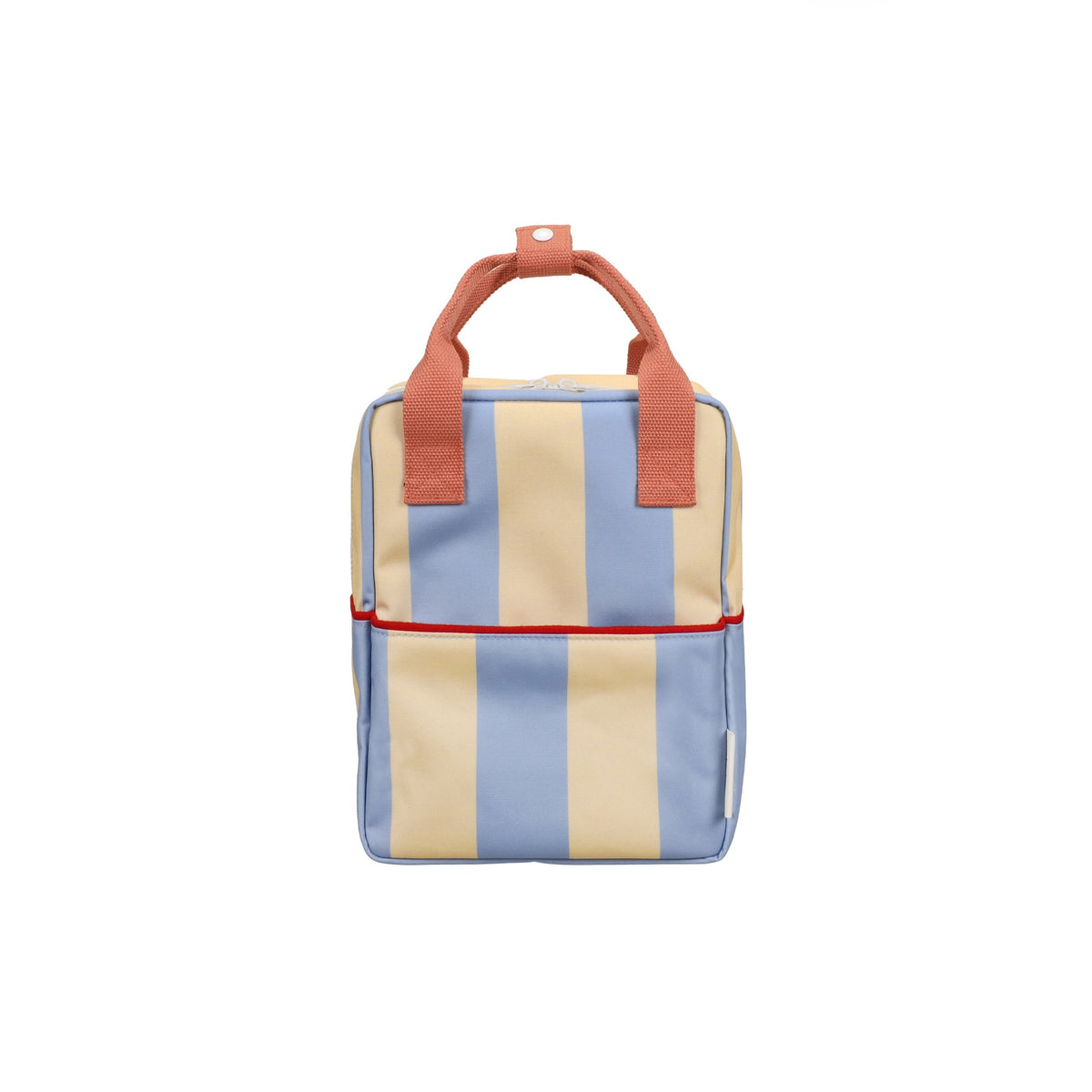 Rucksack klein Lemon Tree Stripes Cloud Blue + Twiggy Beige