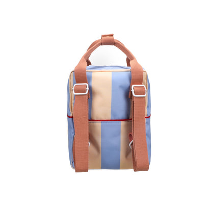 Rucksack klein Lemon Tree Stripes Cloud Blue + Twiggy Beige