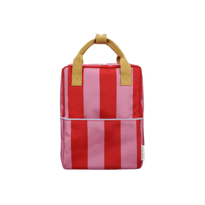 Rucksack Medium Lemon Tree Stripes Red Apple + Rosebay Pink