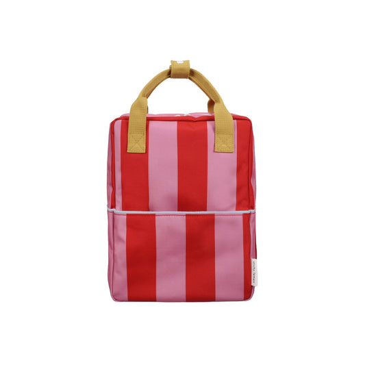 Rucksack Medium Lemon Tree Stripes Red Apple + Rosebay Pink