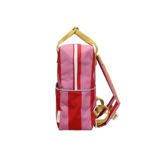 Rucksack Medium Lemon Tree Stripes Red Apple + Rosebay Pink