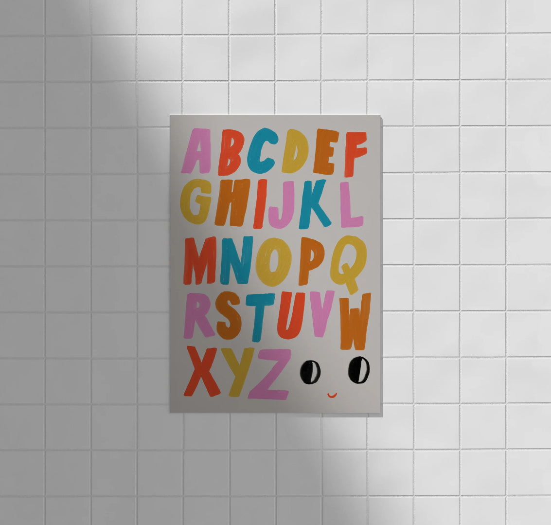 Carte postale Alphabet