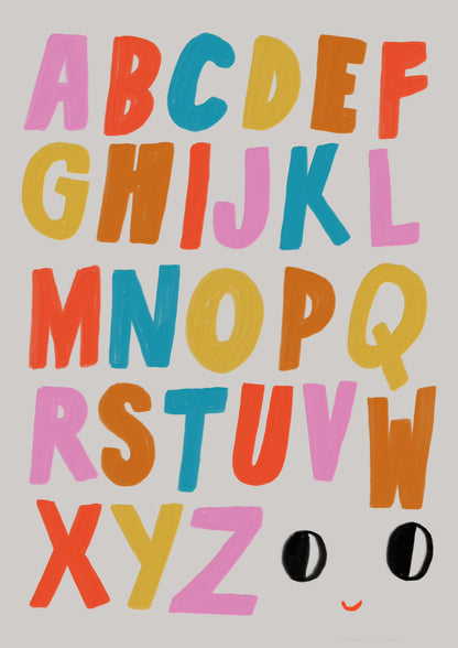 Carte postale Alphabet