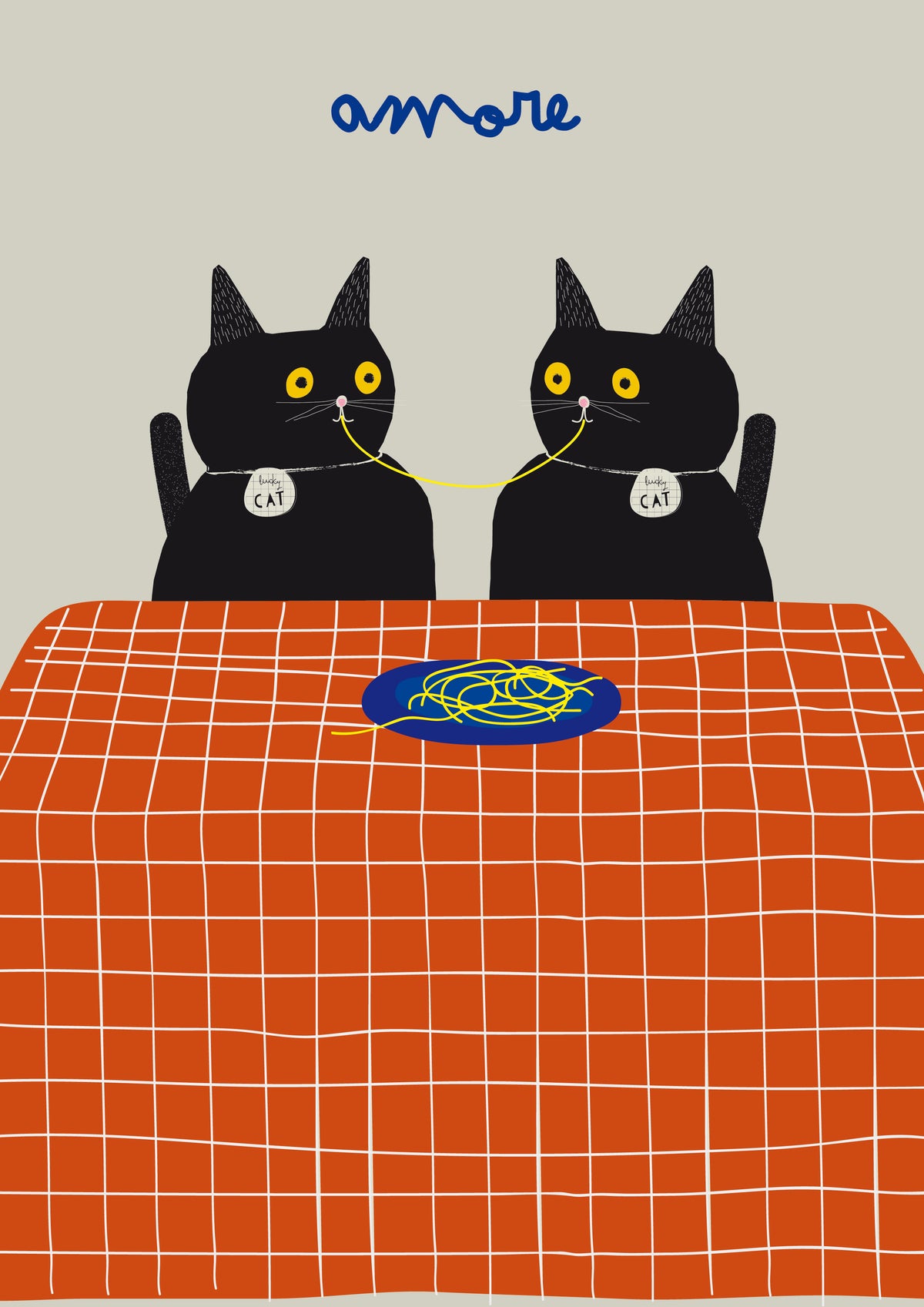 Postcard Amore Cats