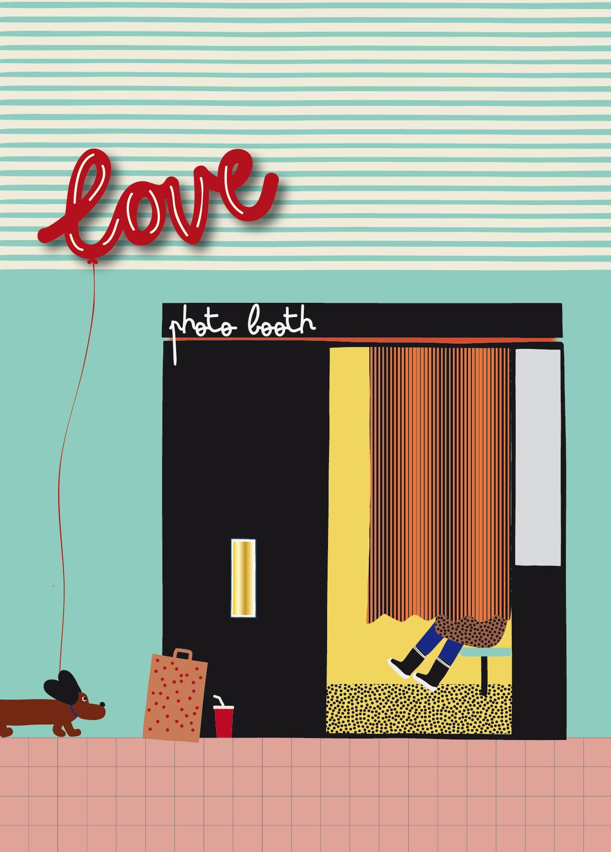 Postkarte Photo booth