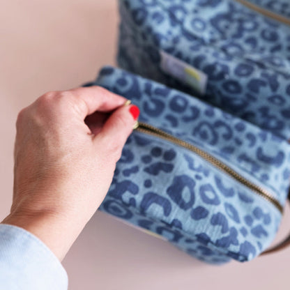 Trousse Blockprint Leo Bleu