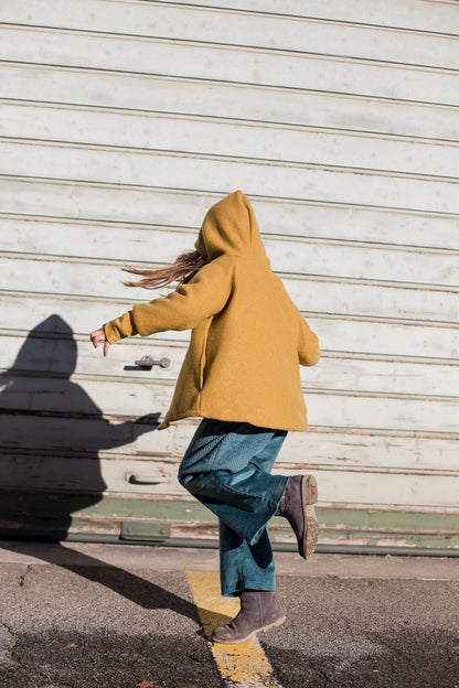 Wollwalk Jacke mit Jerseyfutter