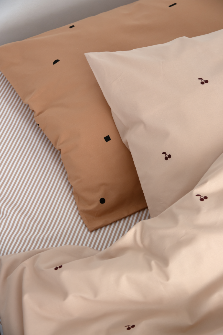 Fixleintuch small stripes toffee