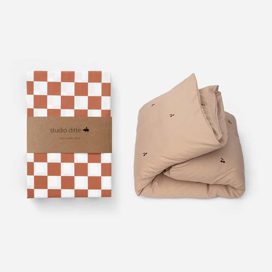 Fixleintuch rust brown blocks