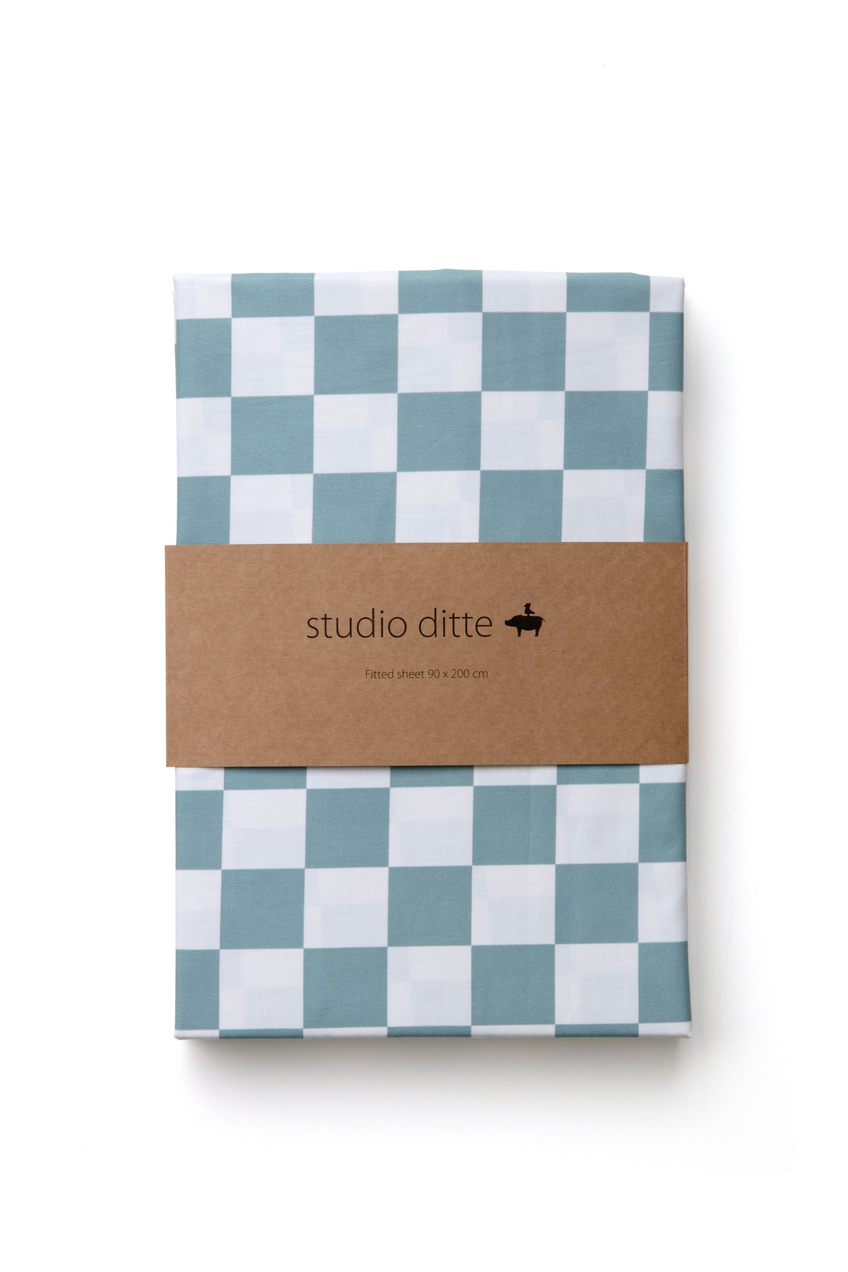 Bettwäsche Fixleintuch stone blue blocks studio ditte eli-ju