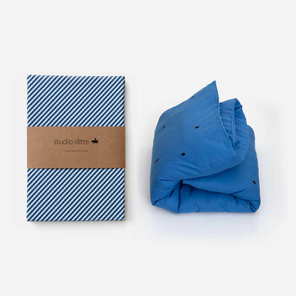 Fixleintuch small stripes night blue