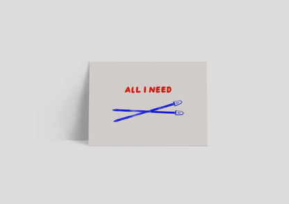 Postkarte All i need