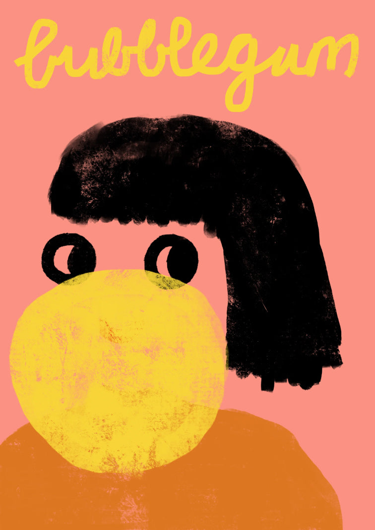 Bubblegum postcard