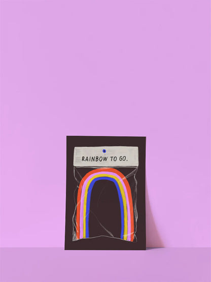 Postkarte Rainbow to go