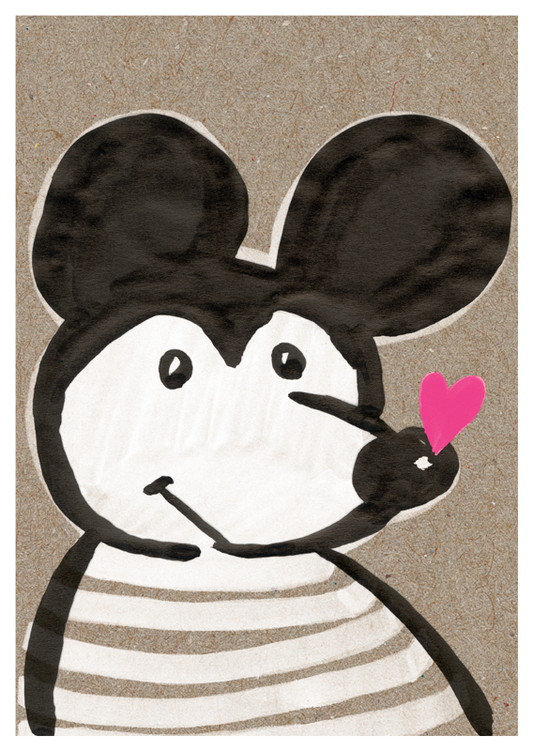 Postkarte Maus
