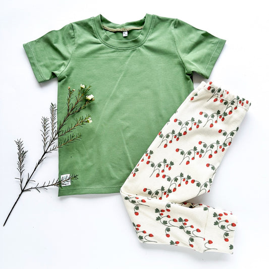 Rib Leggings wild strawberries