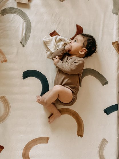 Bettwäsche rainbowi von tiny beans Fixleintuch spannbettlaken eli-ju