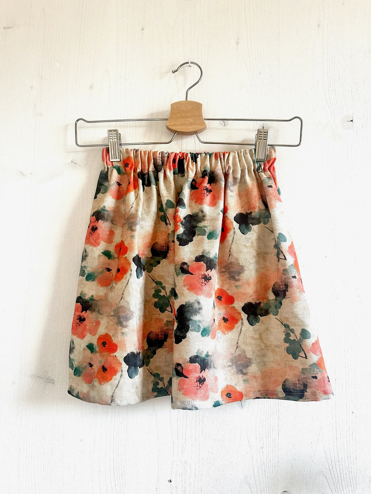 Leinenrock Misty Rose