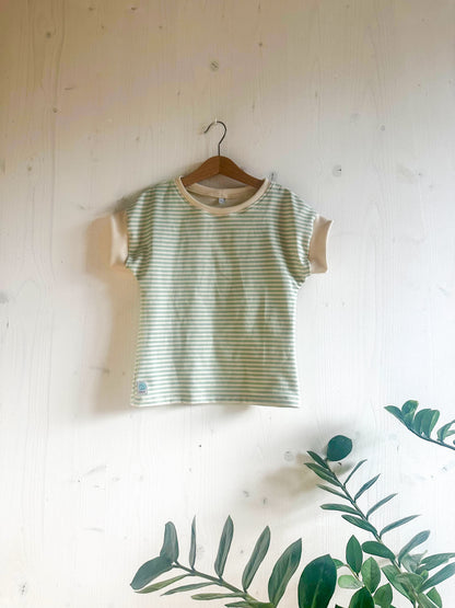 T-shirt rayé en coton épais