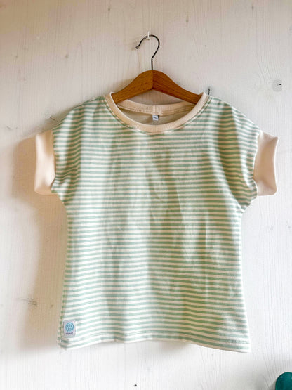 T-shirt rayé en coton épais