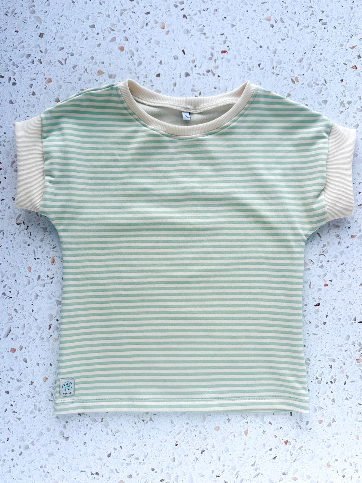 T-shirt rayé en coton épais