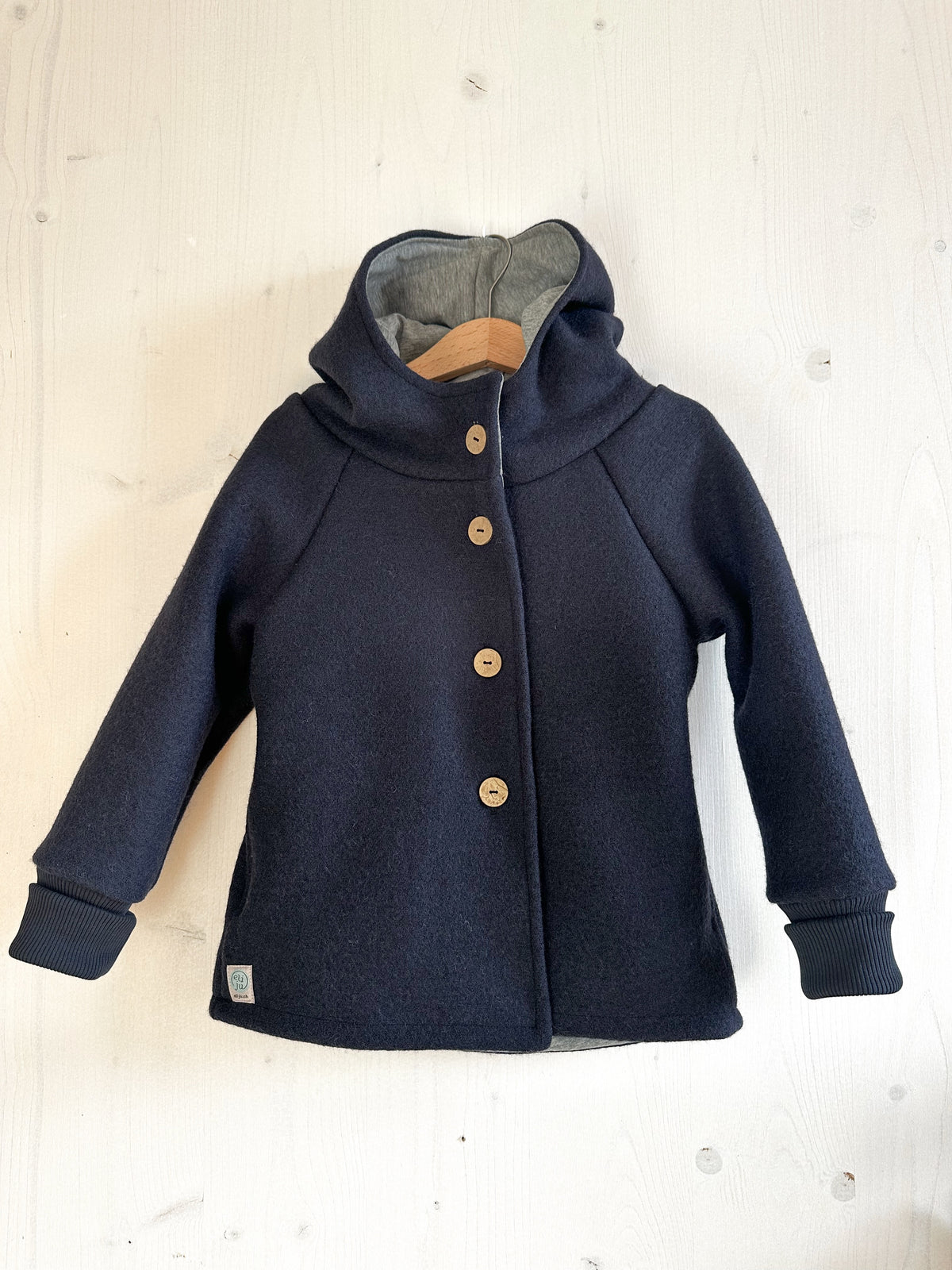 Wollwalk Jacke mit Jerseyfutter
