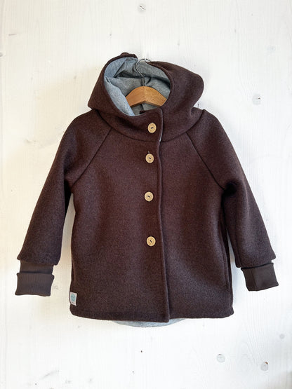 Wollwalk Jacke mit Jerseyfutter