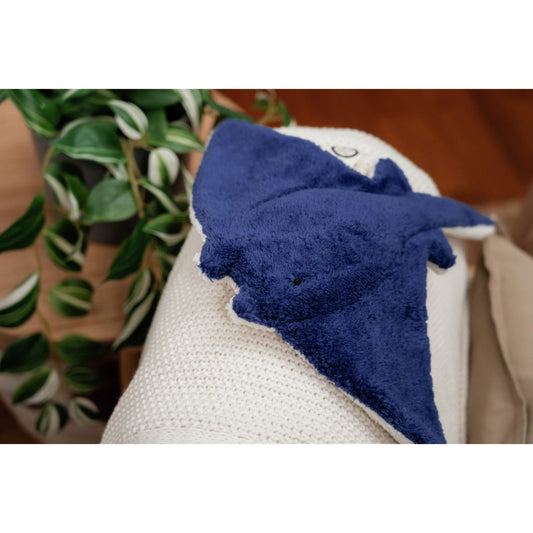 Kuscheltier Manta blau klein