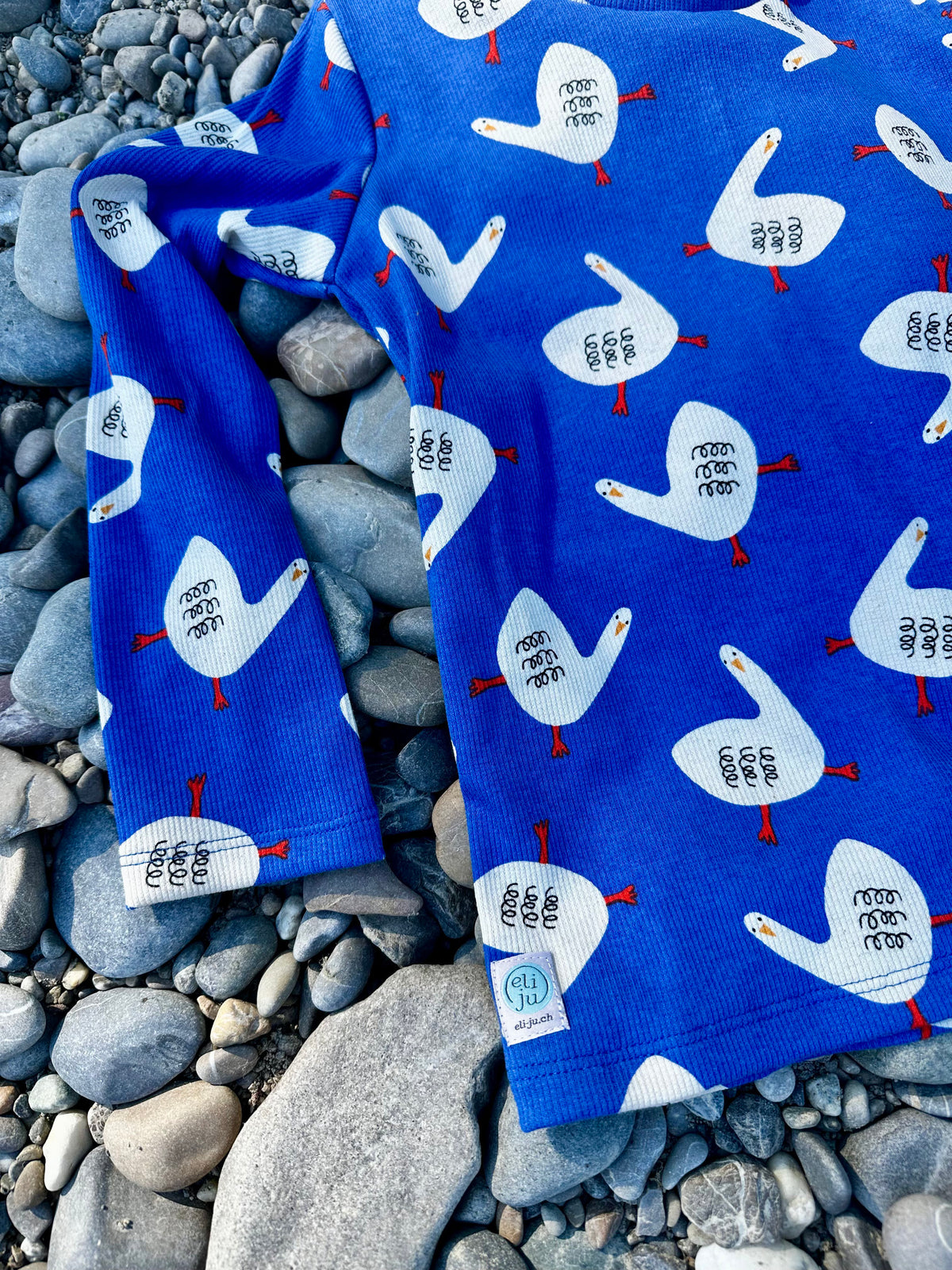 Langarmshirt gerippt Geese