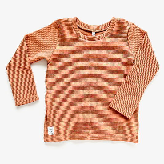 Langarmshirt waffle