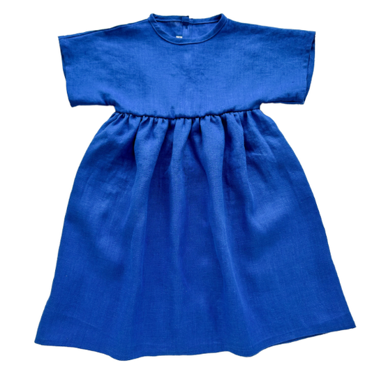 Leinenkleid cobalt