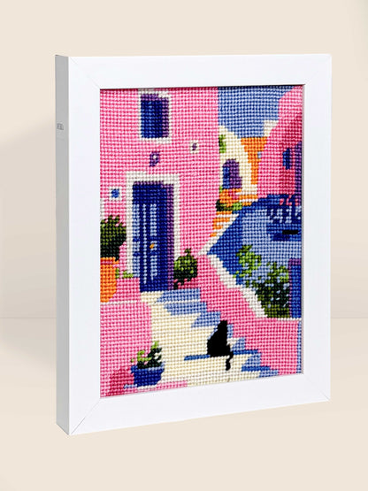 Tapisserie-Stickset "Mediterrane Treppe"