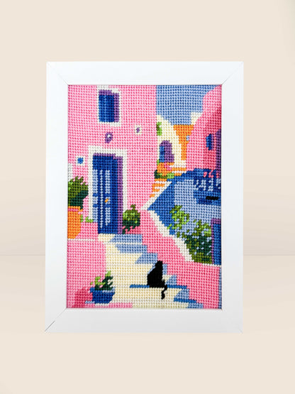 Tapisserie-Stickset "Mediterrane Treppe"